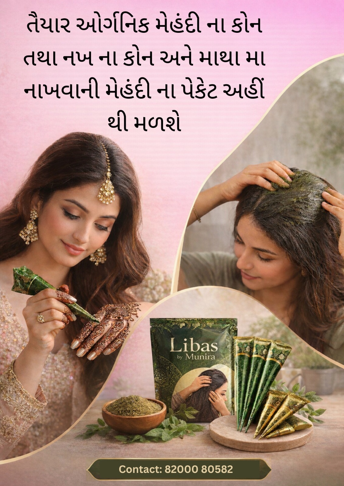 Organic Mehendi Cones and Hair Mehendi by Libas by Munira Rajkot